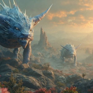 Amazing Alien Life forms and Planets. Fantasy Photographs, by Art by Innovation. Vibrant and detailed, high-resolution quality rendering of fantasy worlds with amazing creatures, both the fauna and flora, that might exist on alien worlds.