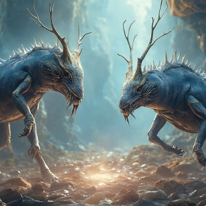 Amazing Alien Life forms and Planets. Fantasy Photographs, by Art by Innovation. Vibrant and detailed, high-resolution quality rendering of fantasy worlds with amazing creatures, both the fauna and flora, that might exist on alien worlds.