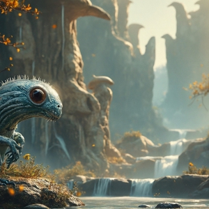 Amazing Alien Life forms and Planets. Fantasy Photographs, by Art by Innovation. Vibrant and detailed, high-resolution quality rendering of fantasy worlds with amazing creatures, both the fauna and flora, that might exist on alien worlds.