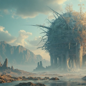 Amazing Alien Life forms and Planets. Fantasy Photographs, by Art by Innovation. Vibrant and detailed, high-resolution quality rendering of fantasy worlds with amazing creatures, both the fauna and flora, that might exist on alien worlds.