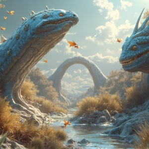 Amazing Alien Life forms and Planets. Fantasy Photographs, by Art by Innovation. Vibrant and detailed, high-resolution quality rendering of fantasy worlds with amazing creatures, both the fauna and flora, that might exist on alien worlds.