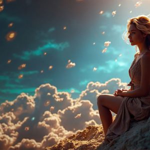 A collection of pictures of beautiful women from various locations around the world. This collection of images was created using AI and includes a mixture of real world locations, as well as fantasy settings. The image prompt was wrote to the make the background a high priority along with the model in the photograph.