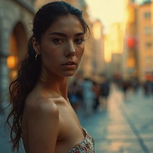 A collection of pictures of beautiful women from various locations around the world. This collection of images was created using AI and includes a mixture of real world locations, as well as fantasy settings. The image prompt was wrote to the make the background a high priority along with the model in the photograph.