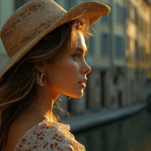 A collection of pictures of beautiful women from various locations around the world. This collection of images was created using AI and includes a mixture of real world locations, as well as fantasy settings. The image prompt was wrote to the make the background a high priority along with the model in the photograph.