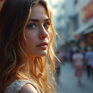 A collection of pictures of beautiful women from various locations around the world. This collection of images was created using AI and includes a mixture of real world locations, as well as fantasy settings. The image prompt was wrote to the make the background a high priority along with the model in the photograph.