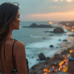 A collection of pictures of beautiful women from various locations around the world. This collection of images was created using AI and includes a mixture of real world locations, as well as fantasy settings. The image prompt was wrote to the make the background a high priority along with the model in the photograph.