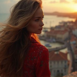 A collection of pictures of beautiful women from various locations around the world. This collection of images was created using AI and includes a mixture of real world locations, as well as fantasy settings. The image prompt was wrote to the make the background a high priority along with the model in the photograph.