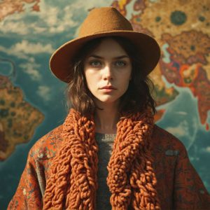 A collection of pictures of beautiful women from various locations around the world. This collection of images was created using AI and includes a mixture of real world locations, as well as fantasy settings. The image prompt was wrote to the make the background a high priority along with the model in the photograph.