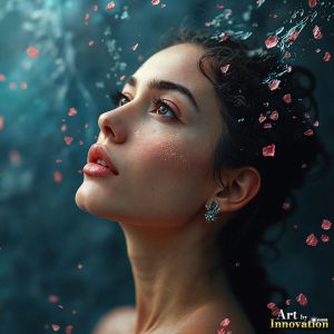 A collection of pictures of beautiful women from various locations around the world. This collection of images was created using AI and includes a mixture of real world locations, as well as fantasy settings. The image prompt was wrote to the make the background a high priority along with the model in the photograph.