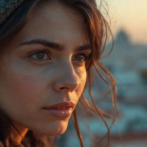 A collection of pictures of beautiful women from various locations around the world. This collection of images was created using AI and includes a mixture of real world locations, as well as fantasy settings. The image prompt was wrote to the make the background a high priority along with the model in the photograph.