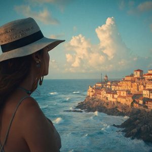 A collection of pictures of beautiful women from various locations around the world. This collection of images was created using AI and includes a mixture of real world locations, as well as fantasy settings. The image prompt was wrote to the make the background a high priority along with the model in the photograph.