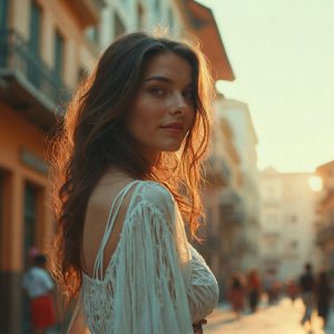 A collection of pictures of beautiful women from various locations around the world. This collection of images was created using AI and includes a mixture of real world locations, as well as fantasy settings. The image prompt was wrote to the make the background a high priority along with the model in the photograph.