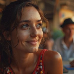 A collection of pictures of beautiful women from various locations around the world. This collection of images was created using AI and includes a mixture of real world locations, as well as fantasy settings. The image prompt was wrote to the make the background a high priority along with the model in the photograph.