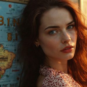 A collection of pictures of beautiful women from various locations around the world. This collection of images was created using AI and includes a mixture of real world locations, as well as fantasy settings. The image prompt was wrote to the make the background a high priority along with the model in the photograph.