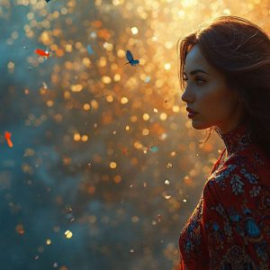 A collection of pictures of beautiful women from various locations around the world. This collection of images was created using AI and includes a mixture of real world locations, as well as fantasy settings. The image prompt was wrote to the make the background a high priority along with the model in the photograph.