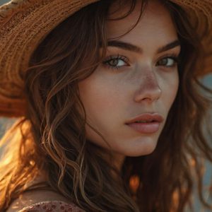 A collection of pictures of beautiful women from various locations around the world. This collection of images was created using AI and includes a mixture of real world locations, as well as fantasy settings. The image prompt was wrote to the make the background a high priority along with the model in the photograph.