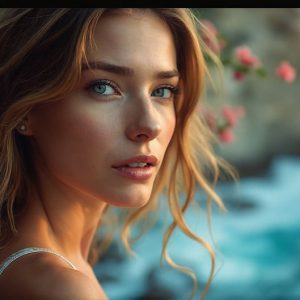 A collection of pictures of beautiful women from various locations around the world. This collection of images was created using AI and includes a mixture of real world locations, as well as fantasy settings. The image prompt was wrote to the make the background a high priority along with the model in the photograph.