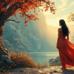 A collection of pictures of beautiful women from various locations around the world. This collection of images was created using AI and includes a mixture of real world locations, as well as fantasy settings. The image prompt was wrote to the make the background a high priority along with the model in the photograph.