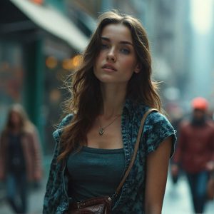 A collection of pictures of beautiful women from various locations around the world. This collection of images was created using AI and includes a mixture of real world locations, as well as fantasy settings. The image prompt was wrote to the make the background a high priority along with the model in the photograph.