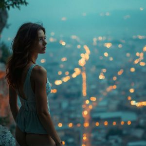 A collection of pictures of beautiful women from various locations around the world. This collection of images was created using AI and includes a mixture of real world locations, as well as fantasy settings. The image prompt was wrote to the make the background a high priority along with the model in the photograph.