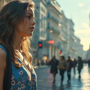 A collection of pictures of beautiful women from various locations around the world. This collection of images was created using AI and includes a mixture of real world locations, as well as fantasy settings. The image prompt was wrote to the make the background a high priority along with the model in the photograph.