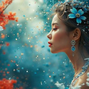 A collection of pictures of beautiful women from various locations around the world. This collection of images was created using AI and includes a mixture of real world locations, as well as fantasy settings. The image prompt was wrote to the make the background a high priority along with the model in the photograph.