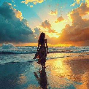 A collection of pictures of beautiful women from various locations around the world. This collection of images was created using AI and includes a mixture of real world locations, as well as fantasy settings. The image prompt was wrote to the make the background a high priority along with the model in the photograph.