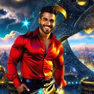The Beautiful & Handsome Men of the Golden City, is a collection of AI generated images of sexy, glamorous, handsome guys in the heavens. On a balcony, overlooking a large golden city in the heavens. The heavenly landscape evokes a sense of magnificence, the majestic gothic architecture, is detailed and crafted to create an atmosphere of reverence and divine glory. The mystical and galactic landscape highlights the golden city. The great detail of the city and the billowing clouds. A golden river flows from the city to the end of the galaxy. A breathtaking scene of Salar de Uyuni at sunset, reflecting a vibrant gold hue. The stars and constellations sparkle in the galaxy. The city has massive, magnificent, majestic gothic architecture.