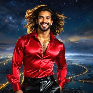 The Beautiful & Handsome Men of the Golden City, is a collection of AI generated images of sexy, glamorous, handsome guys in the heavens. On a balcony, overlooking a large golden city in the heavens. The heavenly landscape evokes a sense of magnificence, the majestic gothic architecture, is detailed and crafted to create an atmosphere of reverence and divine glory. The mystical and galactic landscape highlights the golden city. The great detail of the city and the billowing clouds. A golden river flows from the city to the end of the galaxy. A breathtaking scene of Salar de Uyuni at sunset, reflecting a vibrant gold hue. The stars and constellations sparkle in the galaxy. The city has massive, magnificent, majestic gothic architecture.