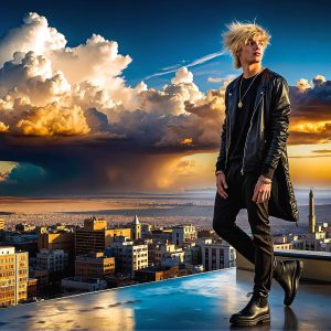 The Beautiful & Handsome Men of the Golden City, is a collection of AI generated images of sexy, glamorous, handsome guys in the heavens. On a balcony, overlooking a large golden city in the heavens. The heavenly landscape evokes a sense of magnificence, the majestic gothic architecture, is detailed and crafted to create an atmosphere of reverence and divine glory. The mystical and galactic landscape highlights the golden city. The great detail of the city and the billowing clouds. A golden river flows from the city to the end of the galaxy. A breathtaking scene of Salar de Uyuni at sunset, reflecting a vibrant gold hue. The stars and constellations sparkle in the galaxy. The city has massive, magnificent, majestic gothic architecture.