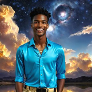 The Beautiful & Handsome Men of the Golden City, is a collection of AI generated images of sexy, glamorous, handsome guys in the heavens. On a balcony, overlooking a large golden city in the heavens. The heavenly landscape evokes a sense of magnificence, the majestic gothic architecture, is detailed and crafted to create an atmosphere of reverence and divine glory. The mystical and galactic landscape highlights the golden city. The great detail of the city and the billowing clouds. A golden river flows from the city to the end of the galaxy. A breathtaking scene of Salar de Uyuni at sunset, reflecting a vibrant gold hue. The stars and constellations sparkle in the galaxy. The city has massive, magnificent, majestic gothic architecture.