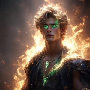 AI-generated abstract art featuring beautiful, handsome, sexy, shirtless, men, boys, lads. Fantasy, elemental mages typically have the ability to manipulate the basic elements, such as fire, water, earth, and air. This can extend to controlling sub-elements like ice, lightning, and sometimes even metal or wood.