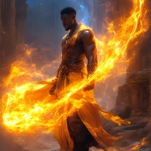 AI-generated abstract art featuring beautiful, handsome, sexy, shirtless, men, boys, lads. Fantasy, elemental mages typically have the ability to manipulate the basic elements, such as fire, water, earth, and air. This can extend to controlling sub-elements like ice, lightning, and sometimes even metal or wood.