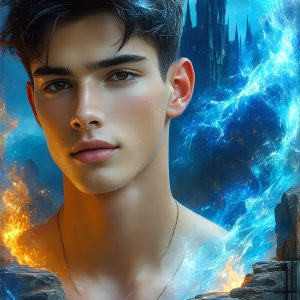 AI-generated abstract art featuring beautiful, handsome, sexy, shirtless, men, boys, lads. Fantasy, elemental mages typically have the ability to manipulate the basic elements, such as fire, water, earth, and air. This can extend to controlling sub-elements like ice, lightning, and sometimes even metal or wood.