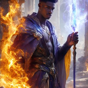 AI-generated abstract art featuring beautiful, handsome, sexy, shirtless, men, boys, lads. Fantasy, elemental mages typically have the ability to manipulate the basic elements, such as fire, water, earth, and air. This can extend to controlling sub-elements like ice, lightning, and sometimes even metal or wood.