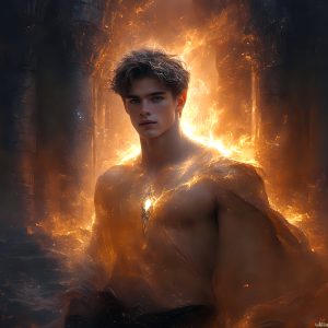AI-generated abstract art featuring beautiful, handsome, sexy, shirtless, men, boys, lads. Fantasy, elemental mages typically have the ability to manipulate the basic elements, such as fire, water, earth, and air. This can extend to controlling sub-elements like ice, lightning, and sometimes even metal or wood.