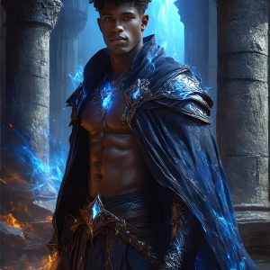 AI-generated abstract art featuring beautiful, handsome, sexy, shirtless, men, boys, lads. Fantasy, elemental mages typically have the ability to manipulate the basic elements, such as fire, water, earth, and air. This can extend to controlling sub-elements like ice, lightning, and sometimes even metal or wood.