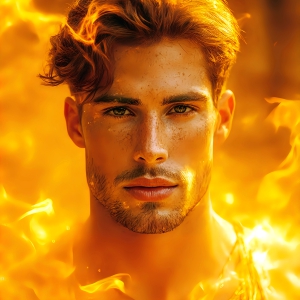 AI-generated abstract art featuring beautiful, handsome, sexy, shirtless, men, boys, lads. Fantasy, elemental mages typically have the ability to manipulate the basic elements, such as fire, water, earth, and air. This can extend to controlling sub-elements like ice, lightning, and sometimes even metal or wood.