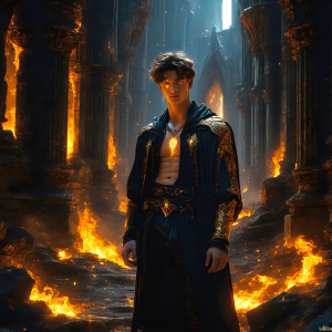 AI-generated abstract art featuring beautiful, handsome, sexy, shirtless, men, boys, lads. Fantasy, elemental mages typically have the ability to manipulate the basic elements, such as fire, water, earth, and air. This can extend to controlling sub-elements like ice, lightning, and sometimes even metal or wood.