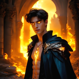 AI-generated abstract art featuring beautiful, handsome, sexy, shirtless, men, boys, lads. Fantasy, elemental mages typically have the ability to manipulate the basic elements, such as fire, water, earth, and air. This can extend to controlling sub-elements like ice, lightning, and sometimes even metal or wood.