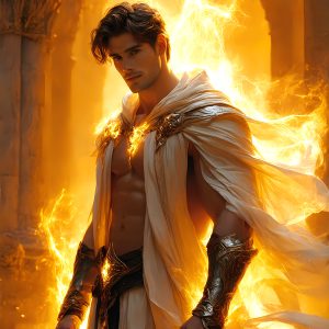 AI-generated abstract art featuring beautiful, handsome, sexy, shirtless, men, boys, lads. Fantasy, elemental mages typically have the ability to manipulate the basic elements, such as fire, water, earth, and air. This can extend to controlling sub-elements like ice, lightning, and sometimes even metal or wood.