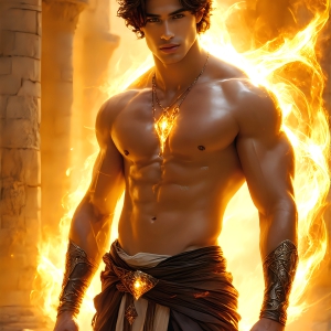 AI-generated abstract art featuring beautiful, handsome, sexy, shirtless, men, boys, lads. Fantasy, elemental mages typically have the ability to manipulate the basic elements, such as fire, water, earth, and air. This can extend to controlling sub-elements like ice, lightning, and sometimes even metal or wood.