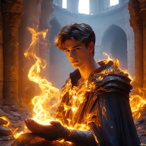 AI-generated abstract art featuring beautiful, handsome, sexy, shirtless, men, boys, lads. Fantasy, elemental mages typically have the ability to manipulate the basic elements, such as fire, water, earth, and air. This can extend to controlling sub-elements like ice, lightning, and sometimes even metal or wood.