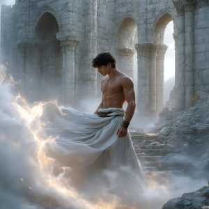 AI-generated abstract art featuring beautiful, handsome, sexy, shirtless, men, boys, lads. Fantasy, elemental mages typically have the ability to manipulate the basic elements, such as fire, water, earth, and air. This can extend to controlling sub-elements like ice, lightning, and sometimes even metal or wood.