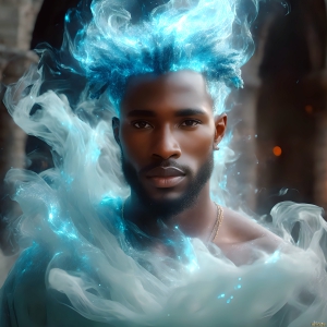 AI-generated abstract art featuring beautiful, handsome, sexy, shirtless, men, boys, lads. Fantasy, elemental mages typically have the ability to manipulate the basic elements, such as fire, water, earth, and air. This can extend to controlling sub-elements like ice, lightning, and sometimes even metal or wood.