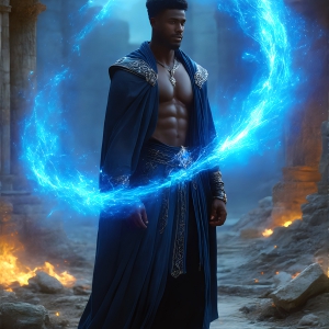 AI-generated abstract art featuring beautiful, handsome, sexy, shirtless, men, boys, lads. Fantasy, elemental mages typically have the ability to manipulate the basic elements, such as fire, water, earth, and air. This can extend to controlling sub-elements like ice, lightning, and sometimes even metal or wood.