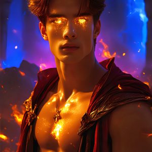 AI-generated abstract art featuring beautiful, handsome, sexy, shirtless, men, boys, lads. Fantasy, elemental mages typically have the ability to manipulate the basic elements, such as fire, water, earth, and air. This can extend to controlling sub-elements like ice, lightning, and sometimes even metal or wood.