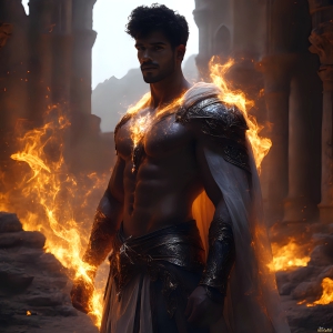 AI-generated abstract art featuring beautiful, handsome, sexy, shirtless, men, boys, lads. Fantasy, elemental mages typically have the ability to manipulate the basic elements, such as fire, water, earth, and air. This can extend to controlling sub-elements like ice, lightning, and sometimes even metal or wood.