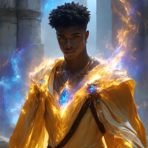 AI-generated abstract art featuring beautiful, handsome, sexy, shirtless, men, boys, lads. Fantasy, elemental mages typically have the ability to manipulate the basic elements, such as fire, water, earth, and air. This can extend to controlling sub-elements like ice, lightning, and sometimes even metal or wood.