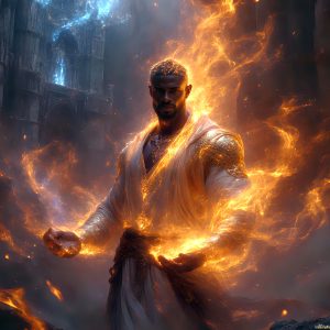 AI-generated abstract art featuring beautiful, handsome, sexy, shirtless, men, boys, lads. Fantasy, elemental mages typically have the ability to manipulate the basic elements, such as fire, water, earth, and air. This can extend to controlling sub-elements like ice, lightning, and sometimes even metal or wood.